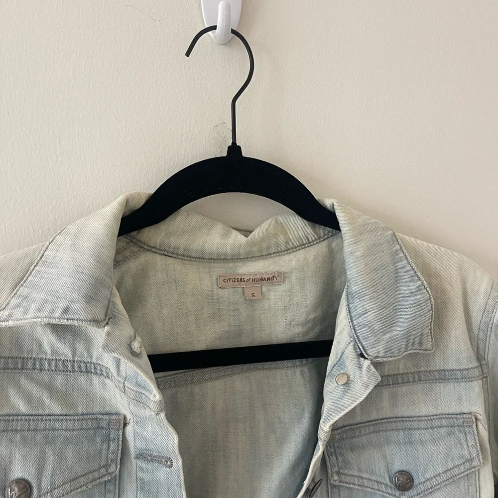 Citizen of Humanity Light Wash Jean Jacket - Picture 2 of 5